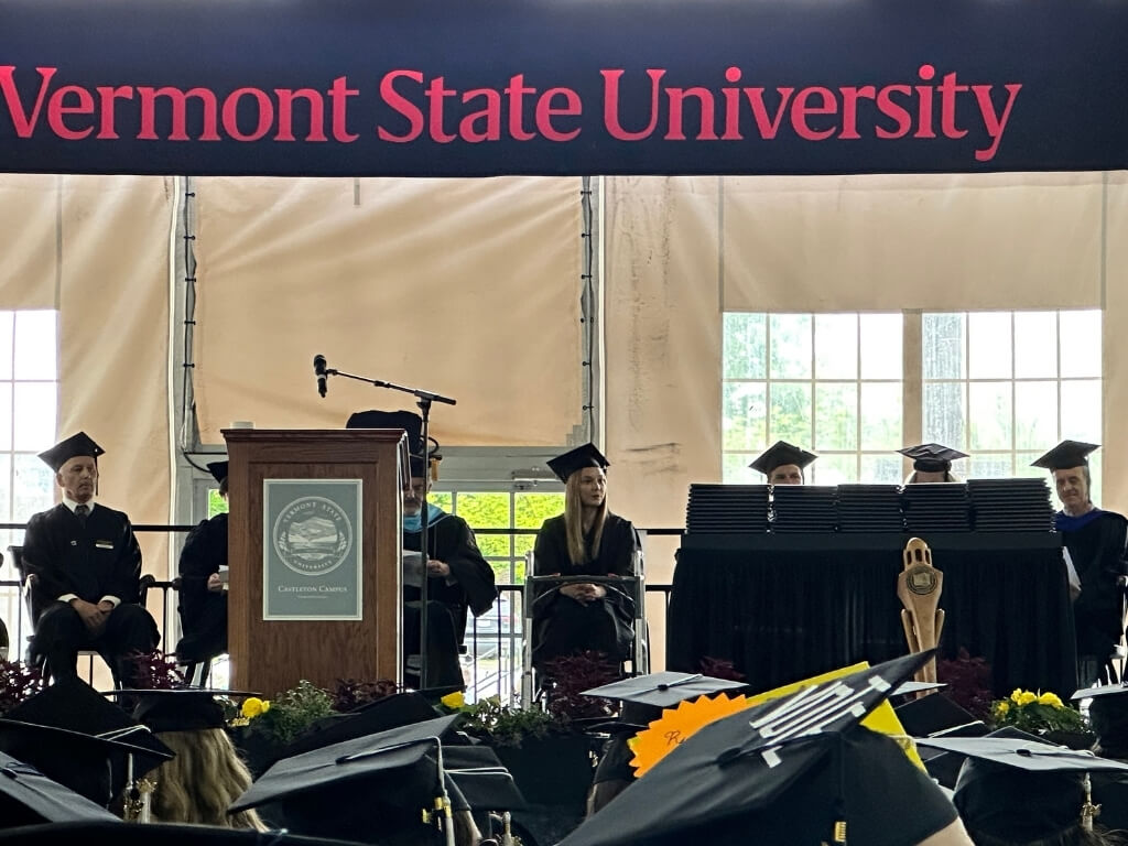 Vermont State University graduation